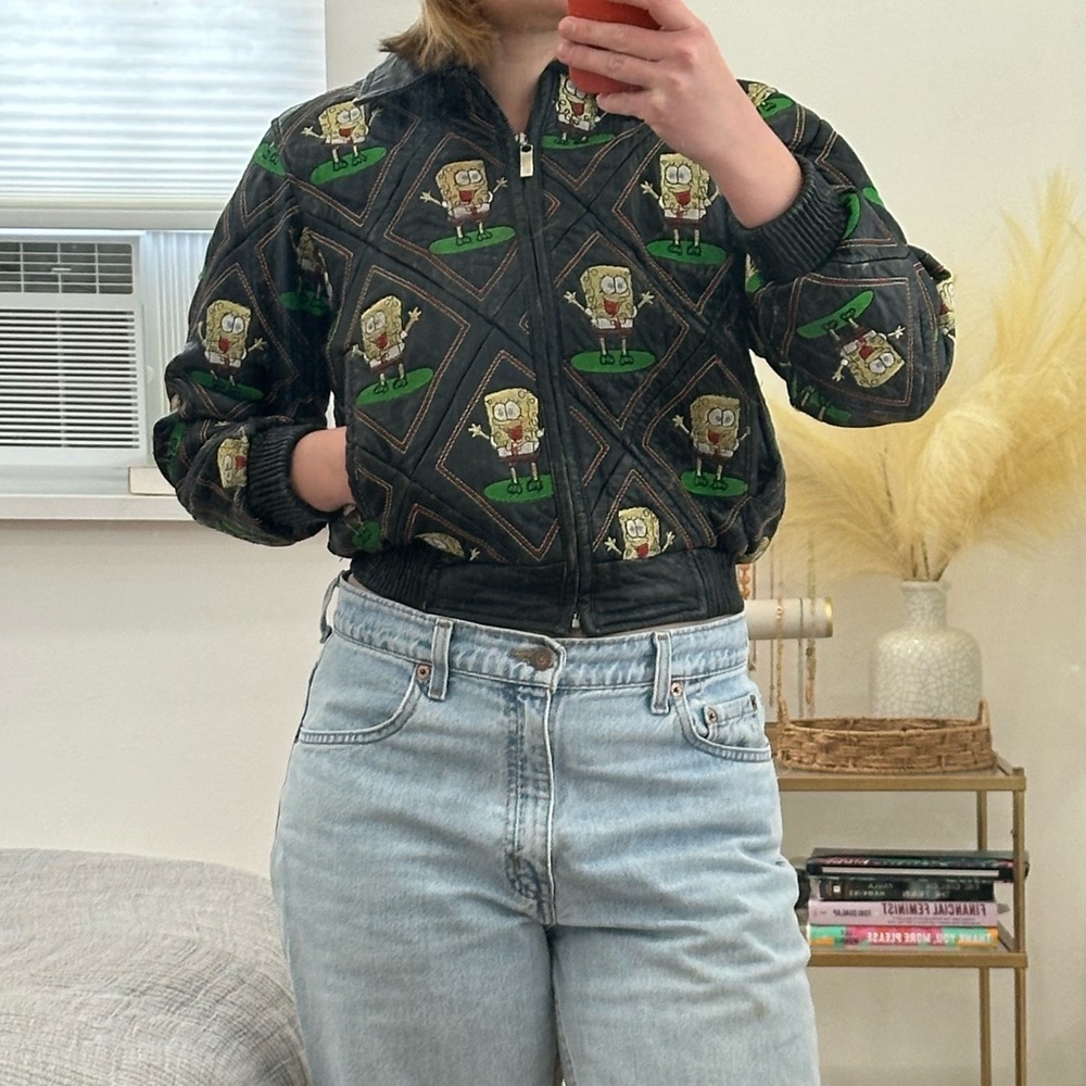 Spongebob vintage bomber jacket